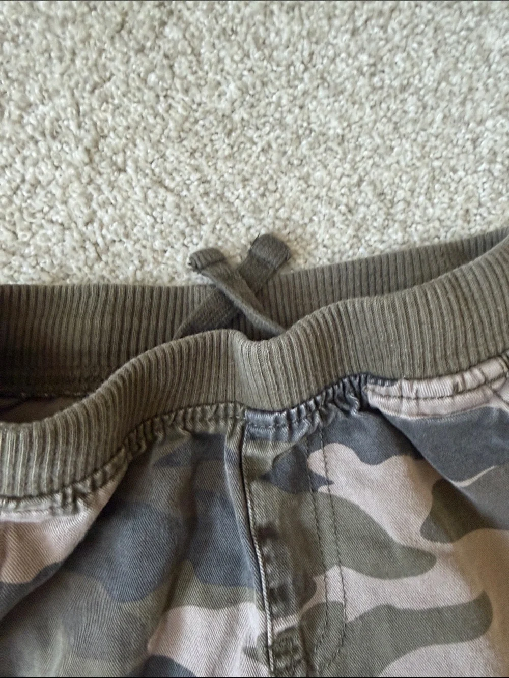 Boys' Camo Cargo pull-on, straight leg pants (size 5t)